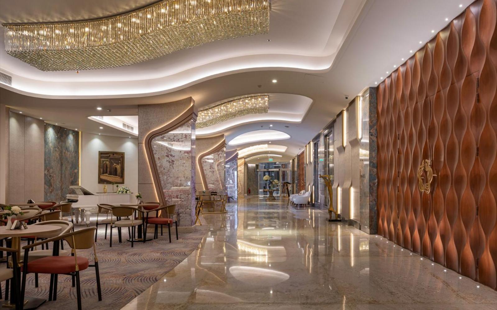 Mirage Hotel & Conference Center 亚历山大港 外观 照片 The lobby of the hotel